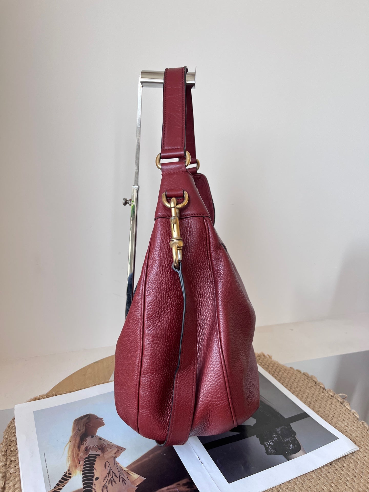 Gucci Leather Red Shoulder Bag