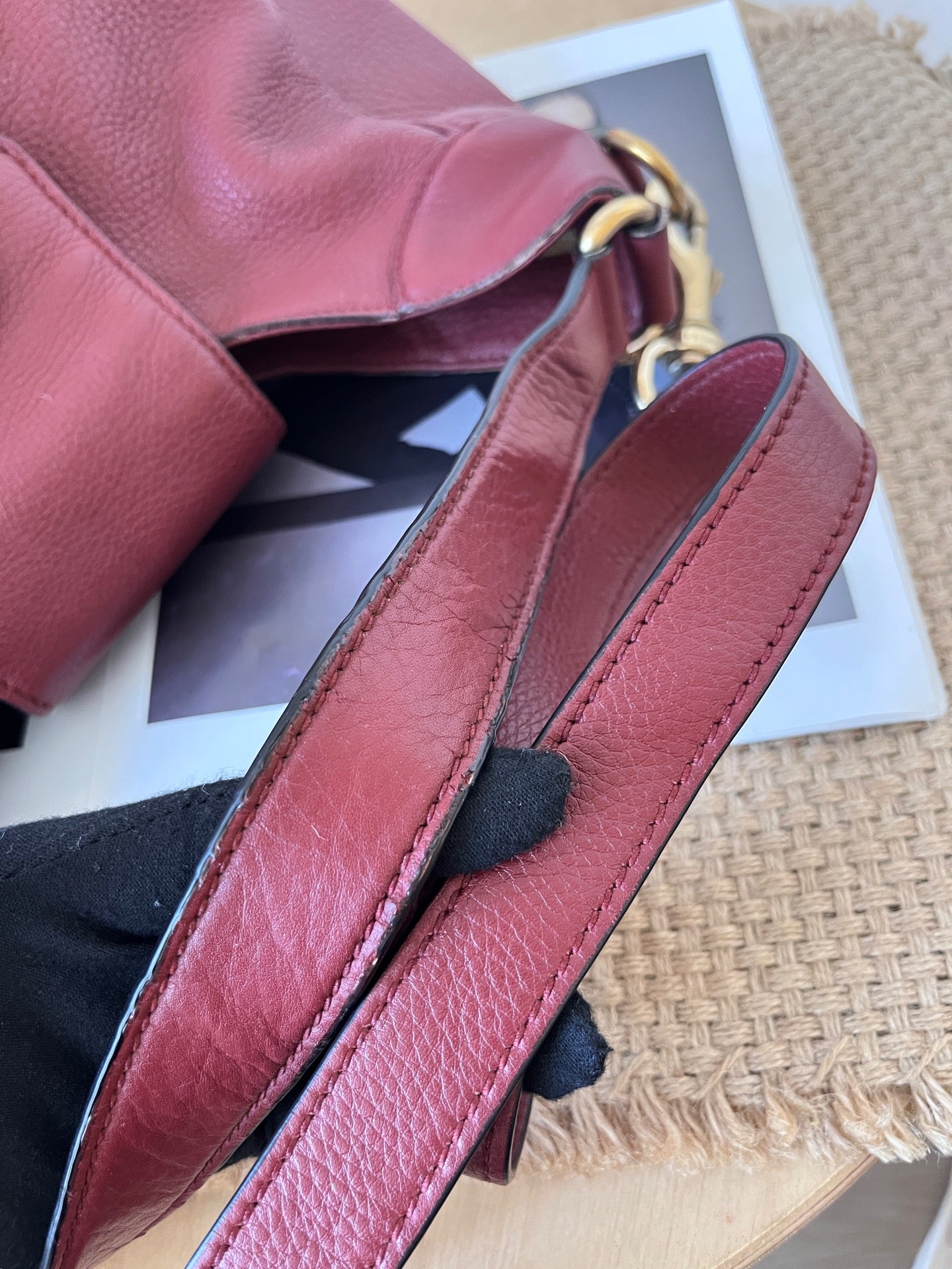 Gucci Leather Red Shoulder Bag