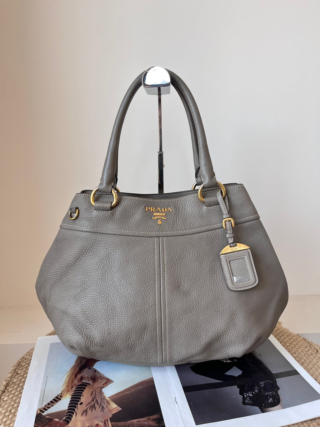 Prada Leather Gray
