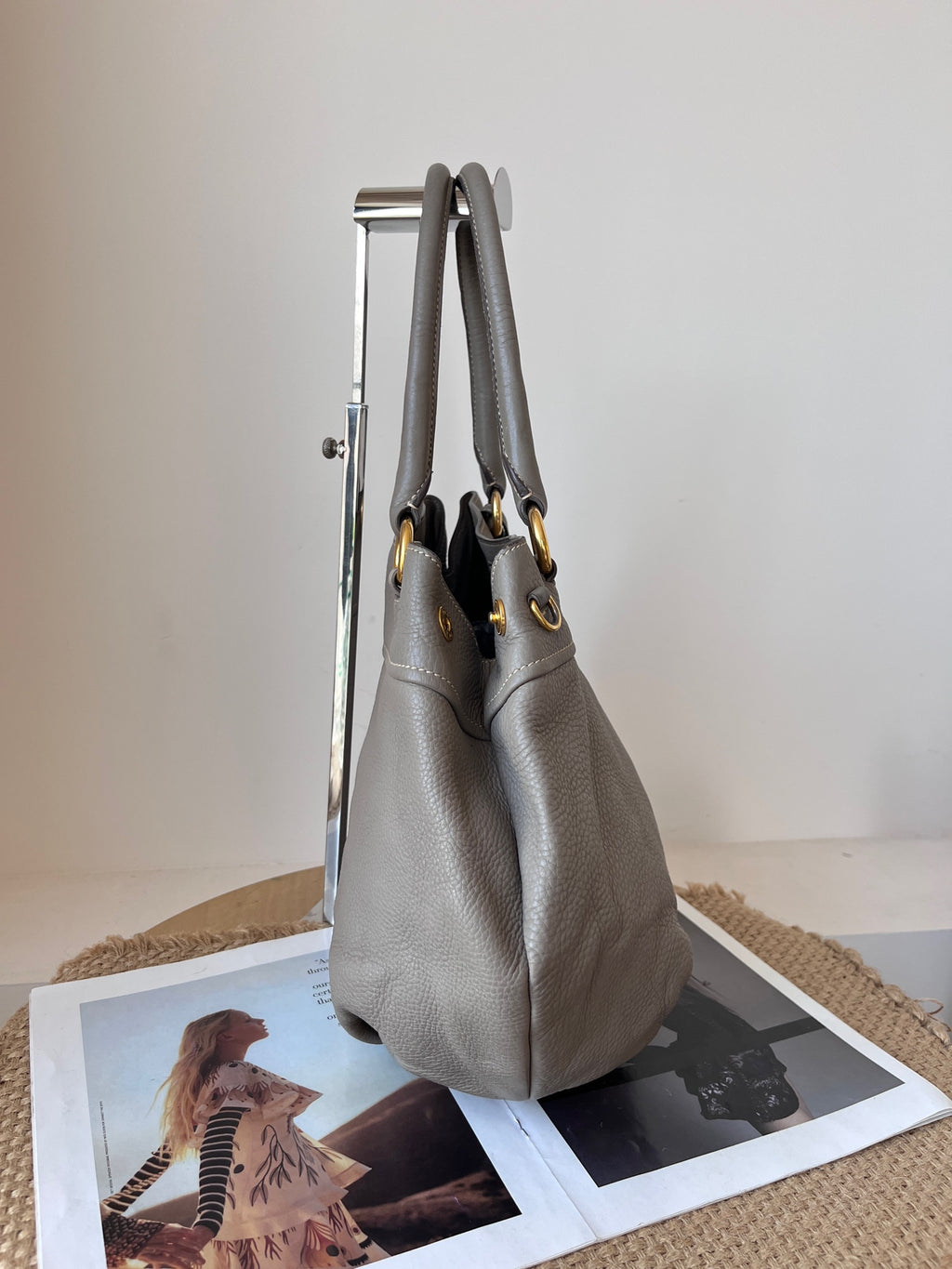 Prada Leather Gray