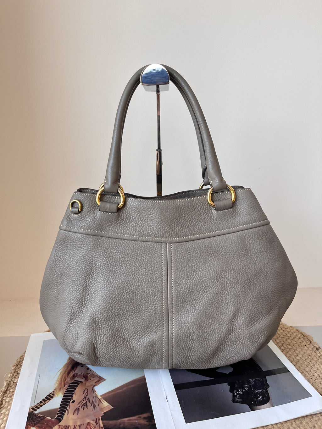 Prada Leather Gray