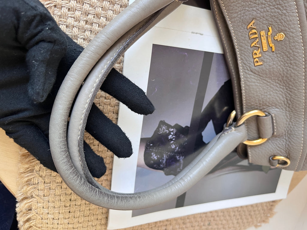 Prada Leather Gray