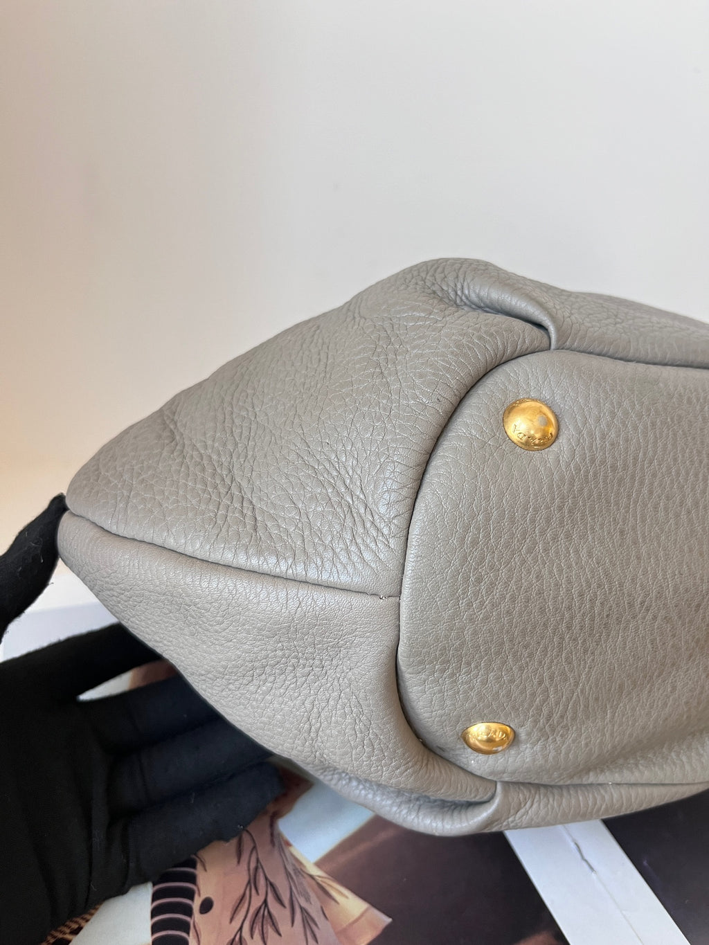 Prada Leather Gray