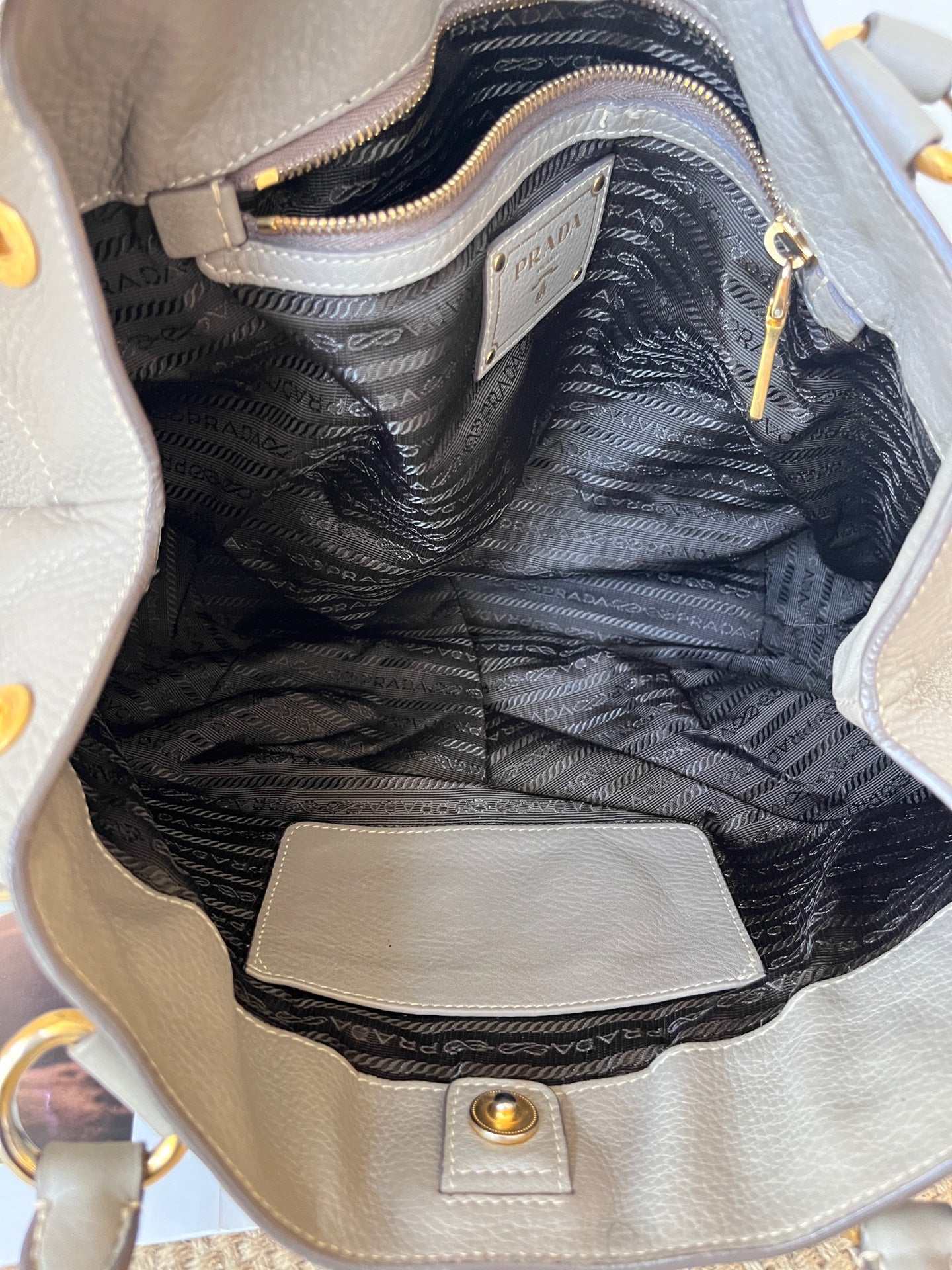 Prada Leather Gray
