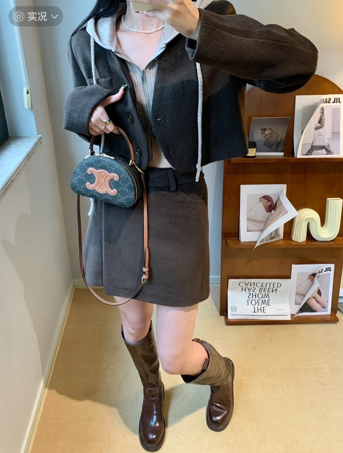 Celine Leather Brown