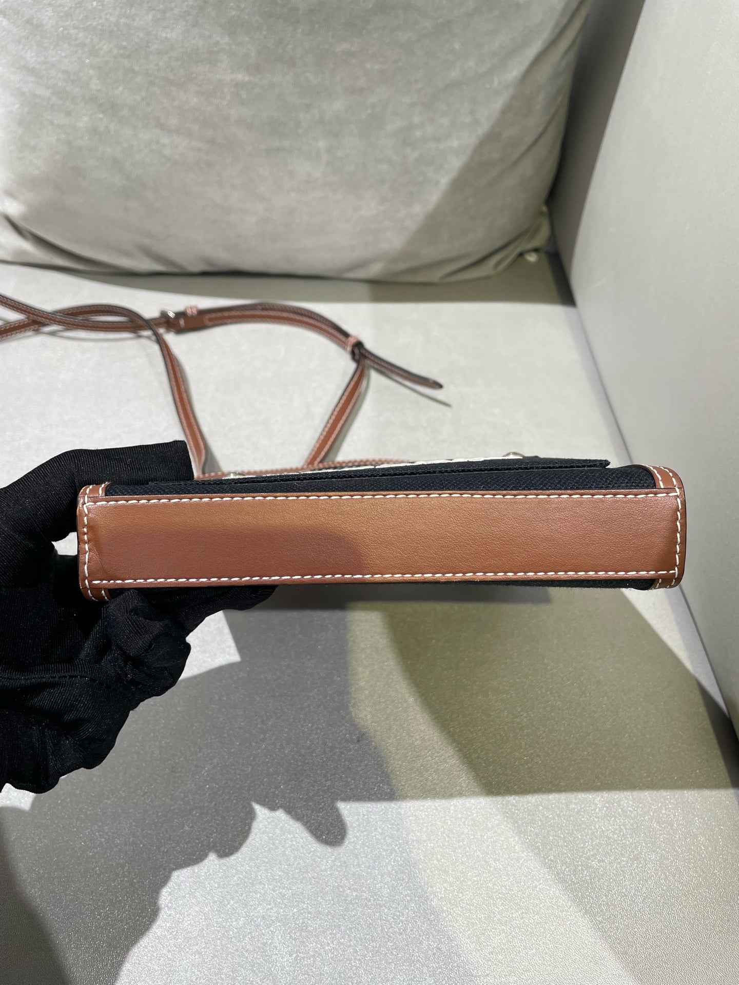 Burberry Mini pocket bag Canvas Black Crossbody 80317461