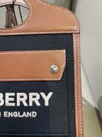 Burberry Mini pocket bag Canvas Black Crossbody 80317461