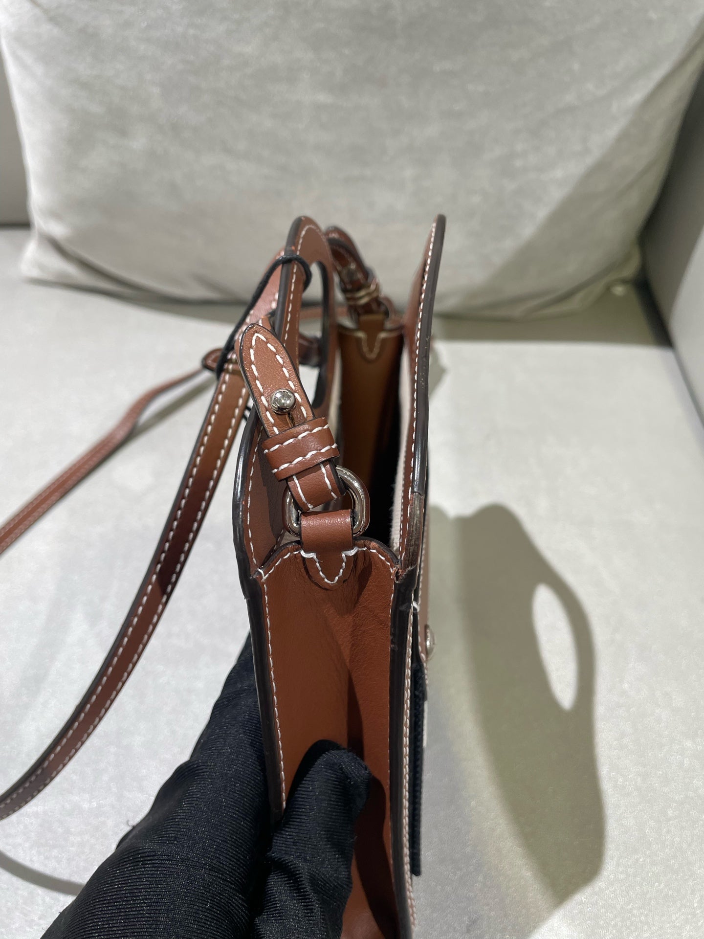 Burberry Mini pocket bag Canvas Black Crossbody 80317461