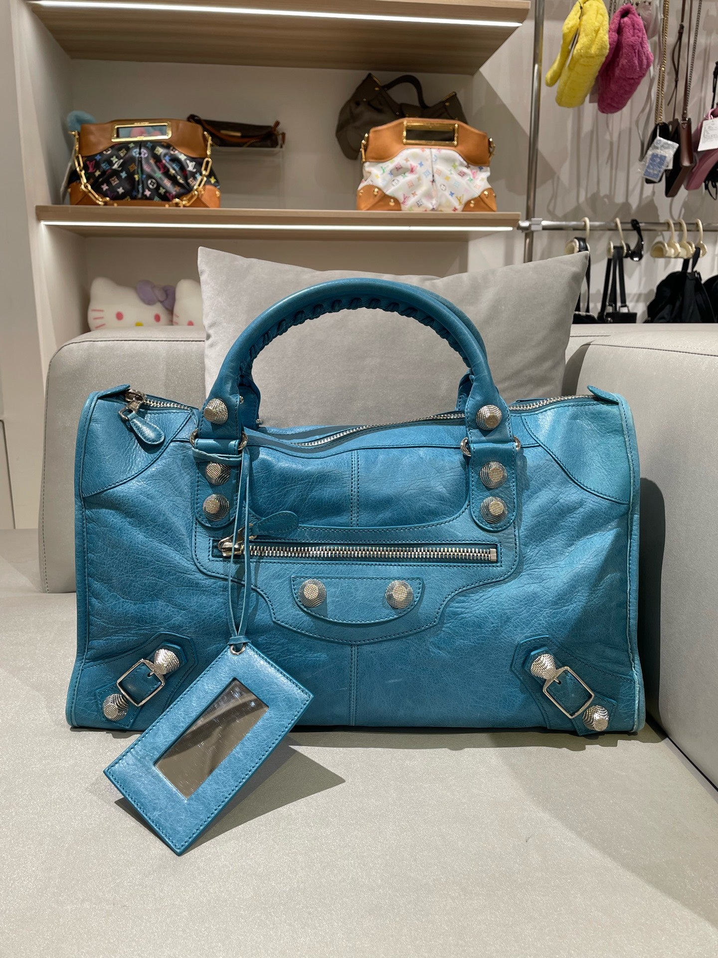Balenciaga Blue Satchel 115748-D94JT-4915