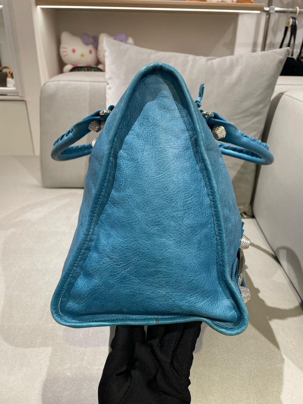 Balenciaga Blue Satchel 115748-D94JT-4915
