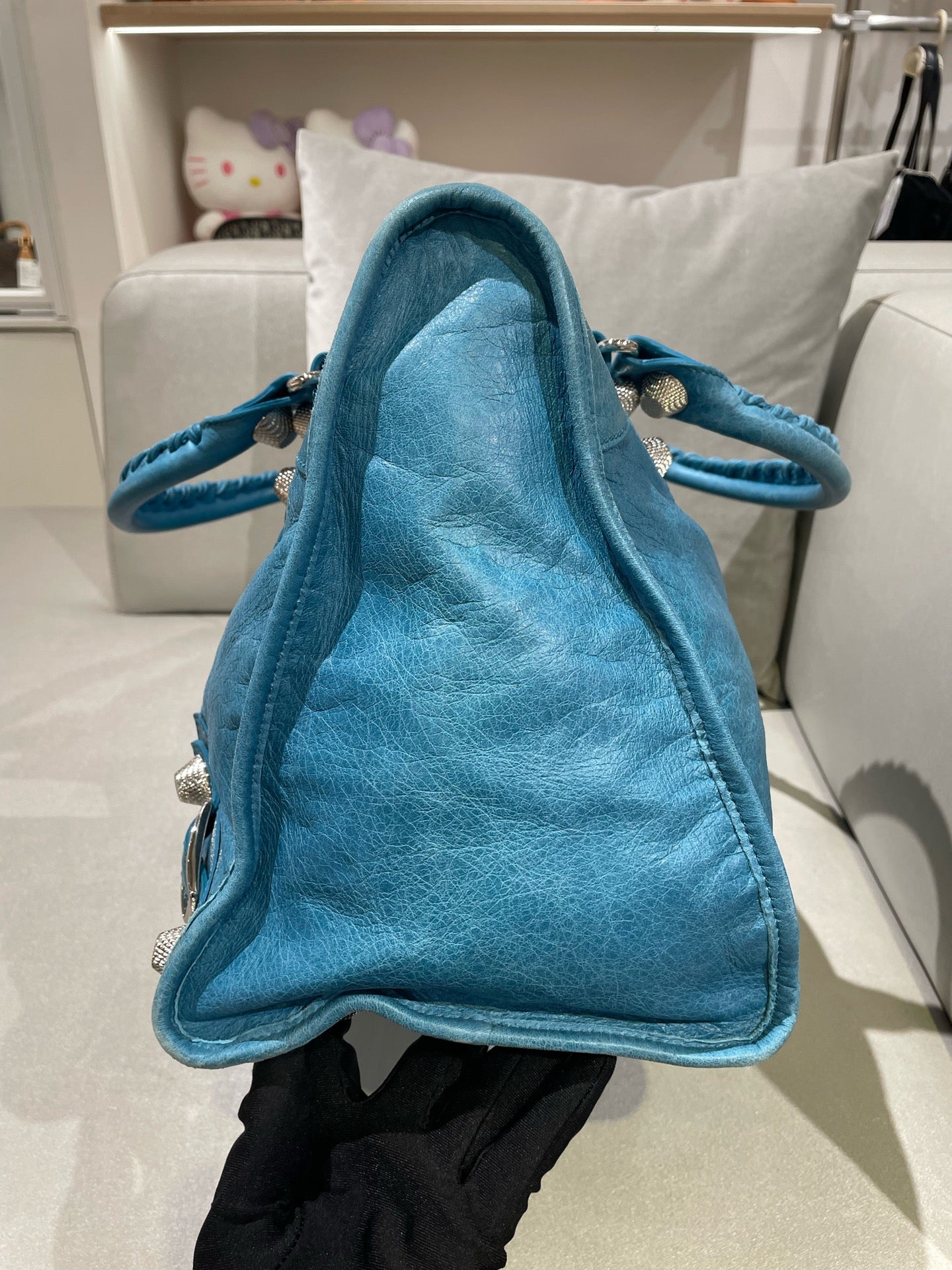 Balenciaga Blue Satchel 115748-D94JT-4915