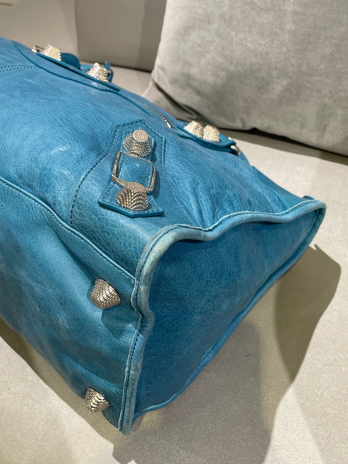Balenciaga Blue Satchel 115748-D94JT-4915