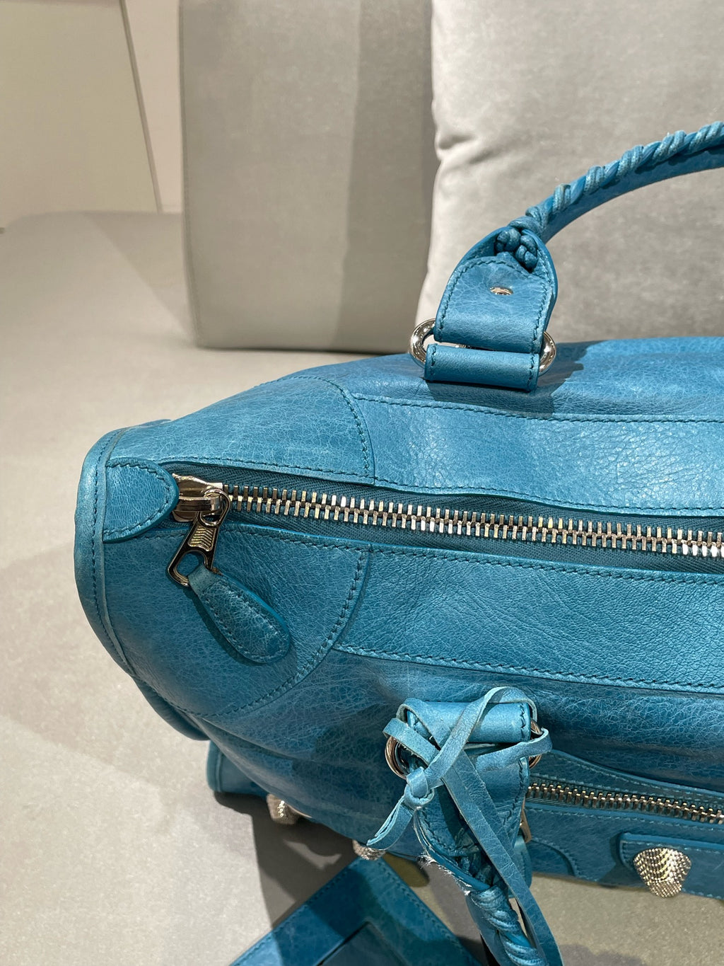 Balenciaga Blue Satchel 115748-D94JT-4915