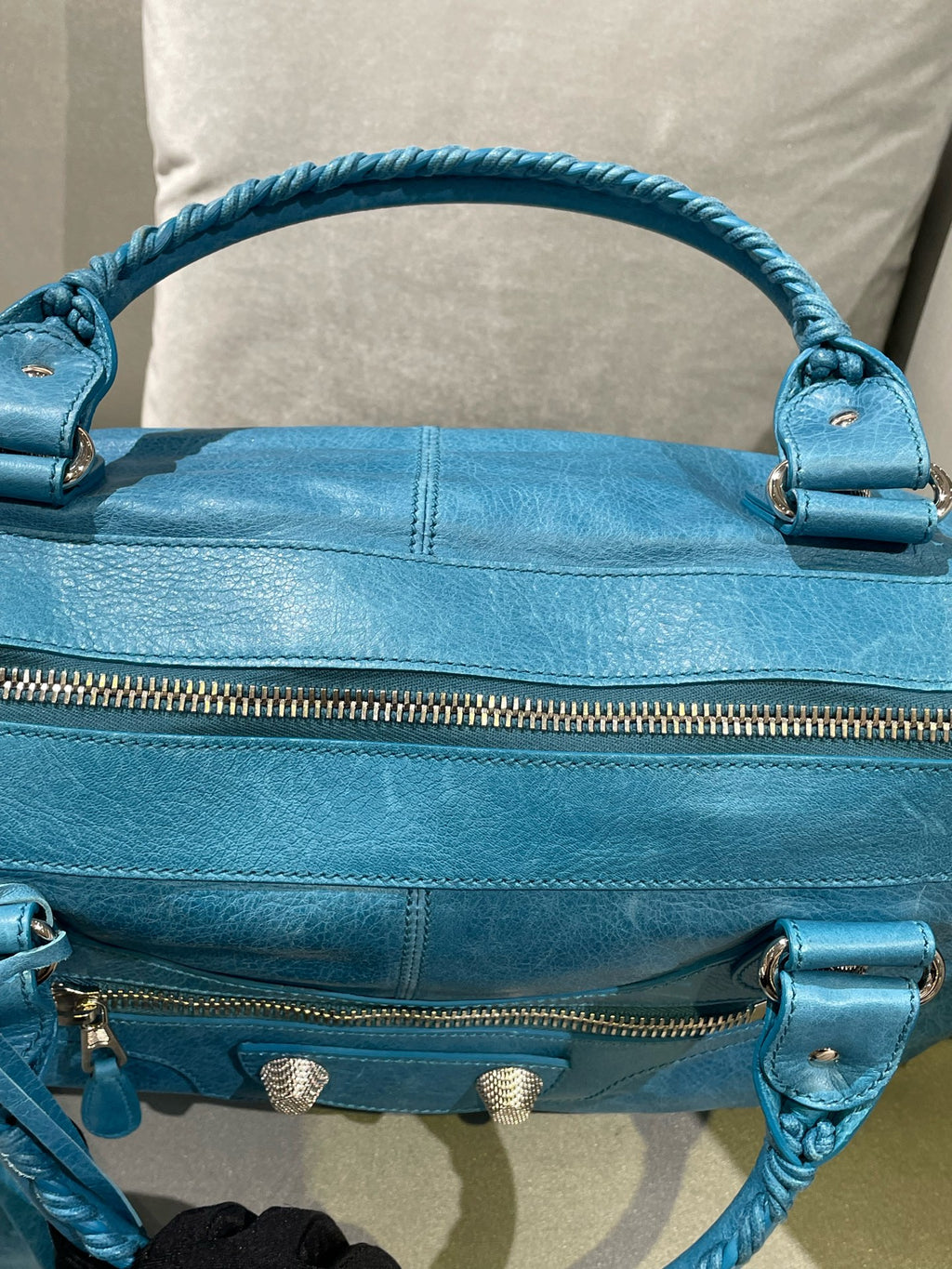 Balenciaga Blue Satchel 115748-D94JT-4915