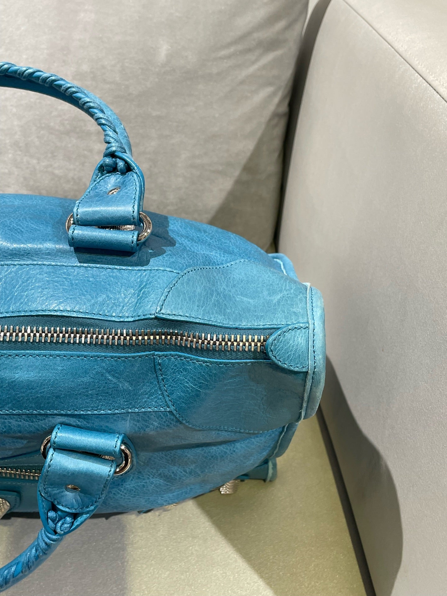 Balenciaga Blue Satchel 115748-D94JT-4915