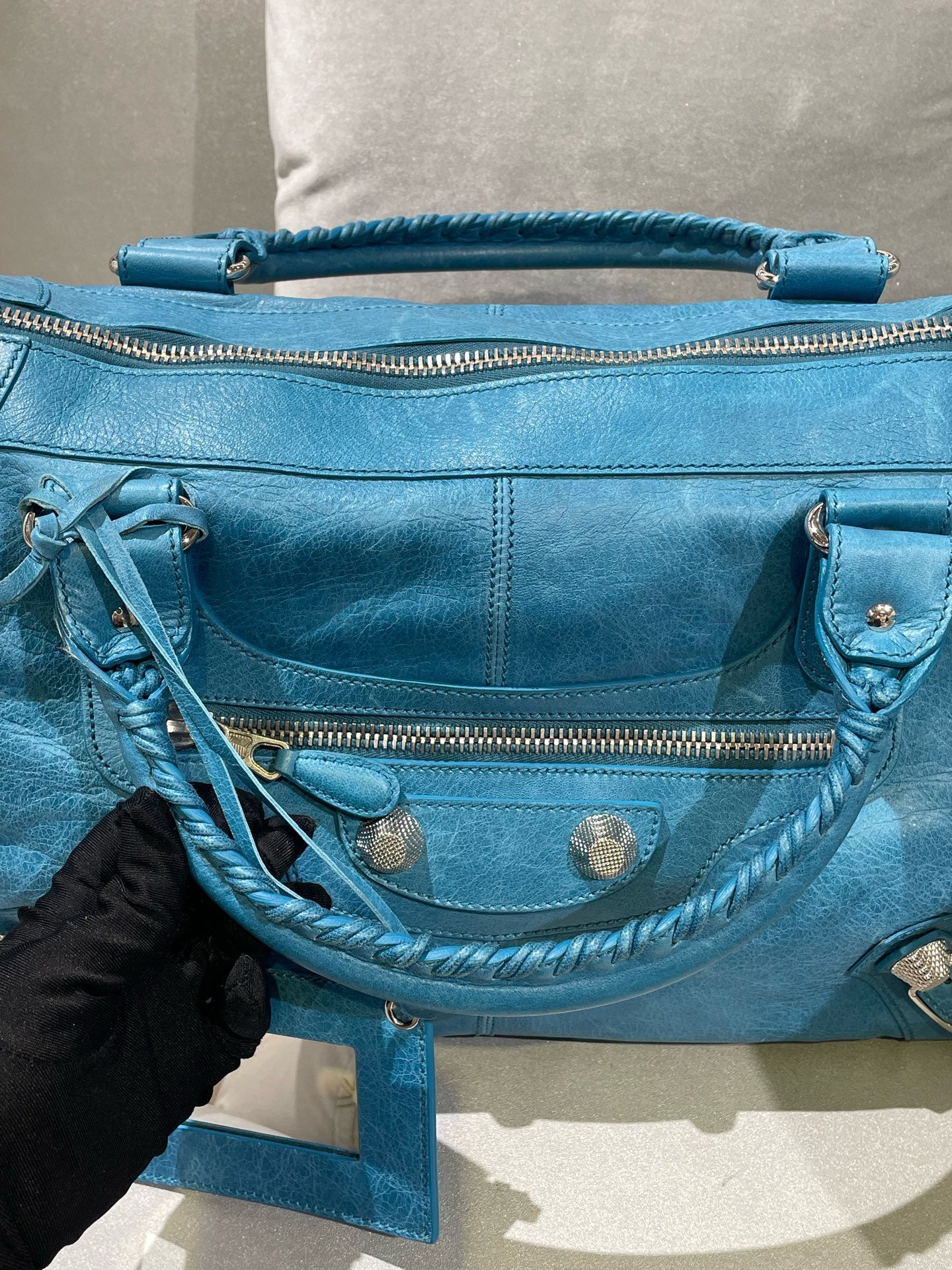 Balenciaga Blue Satchel 115748-D94JT-4915