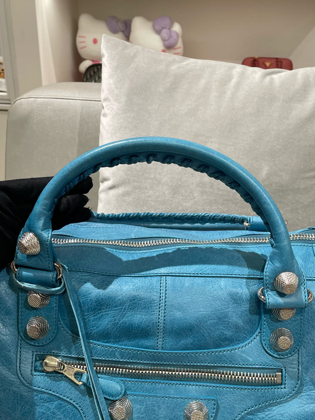 Balenciaga Blue Satchel 115748-D94JT-4915