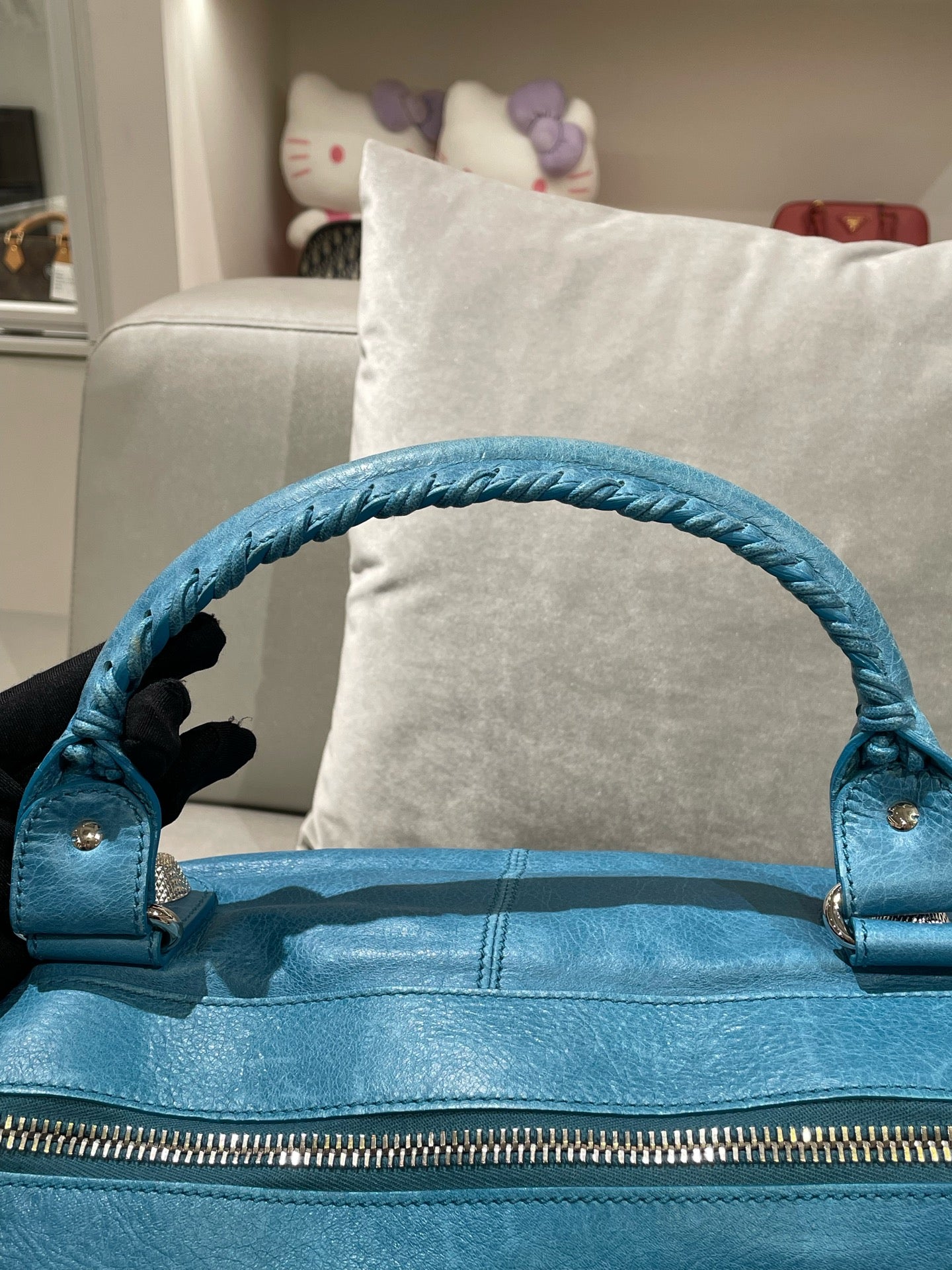 Balenciaga Blue Satchel 115748-D94JT-4915