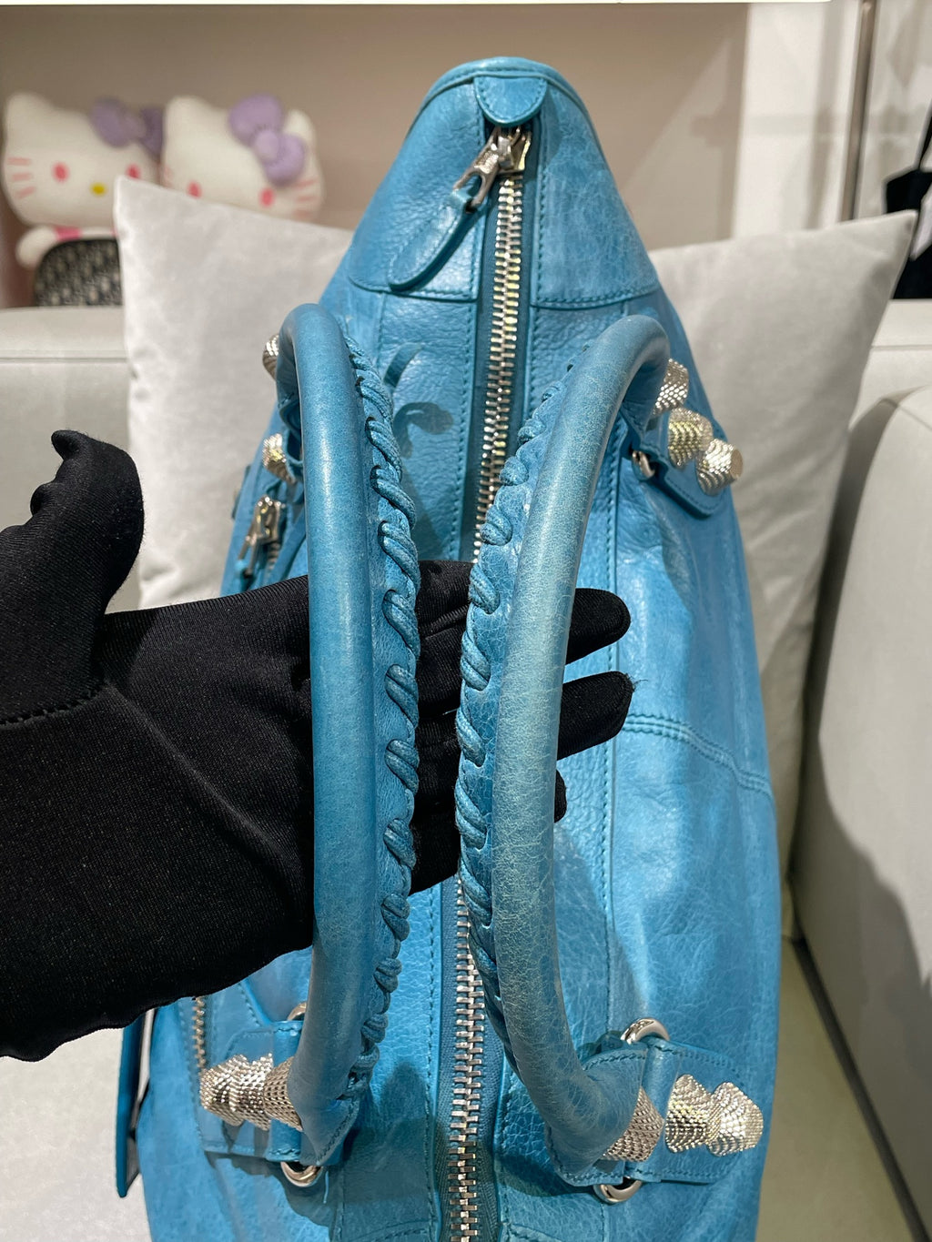 Balenciaga Blue Satchel 115748-D94JT-4915