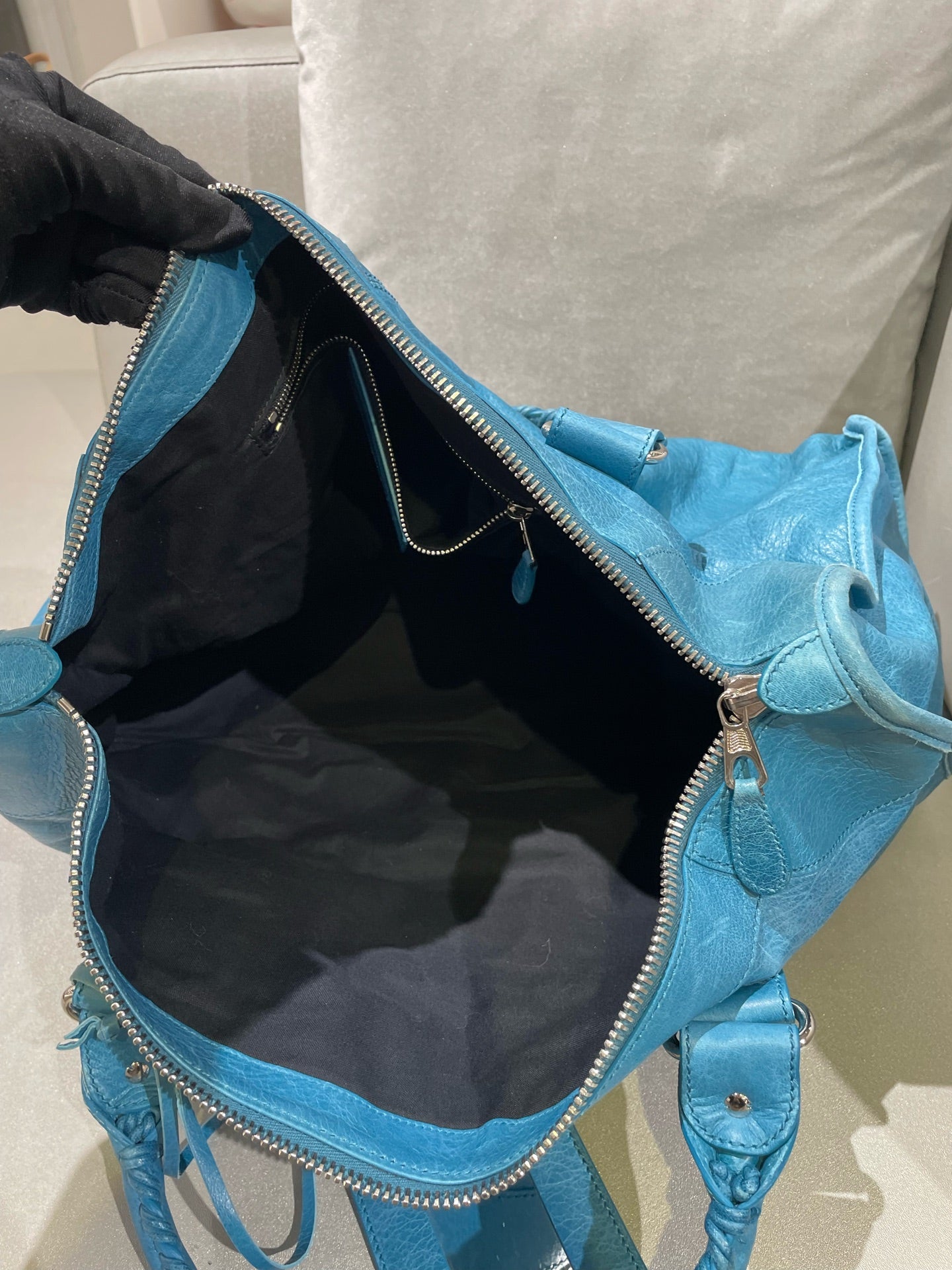 Balenciaga Blue Satchel 115748-D94JT-4915