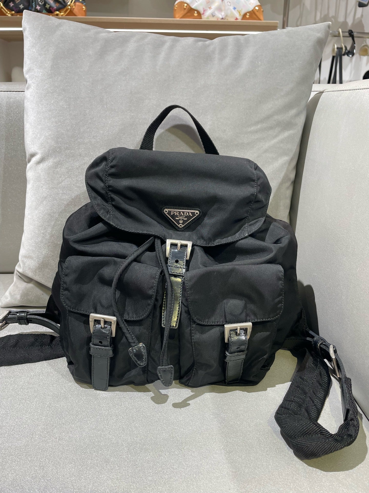Prada Cordura Black Backpack 1BZ677_RV44_F0002_V_OOO