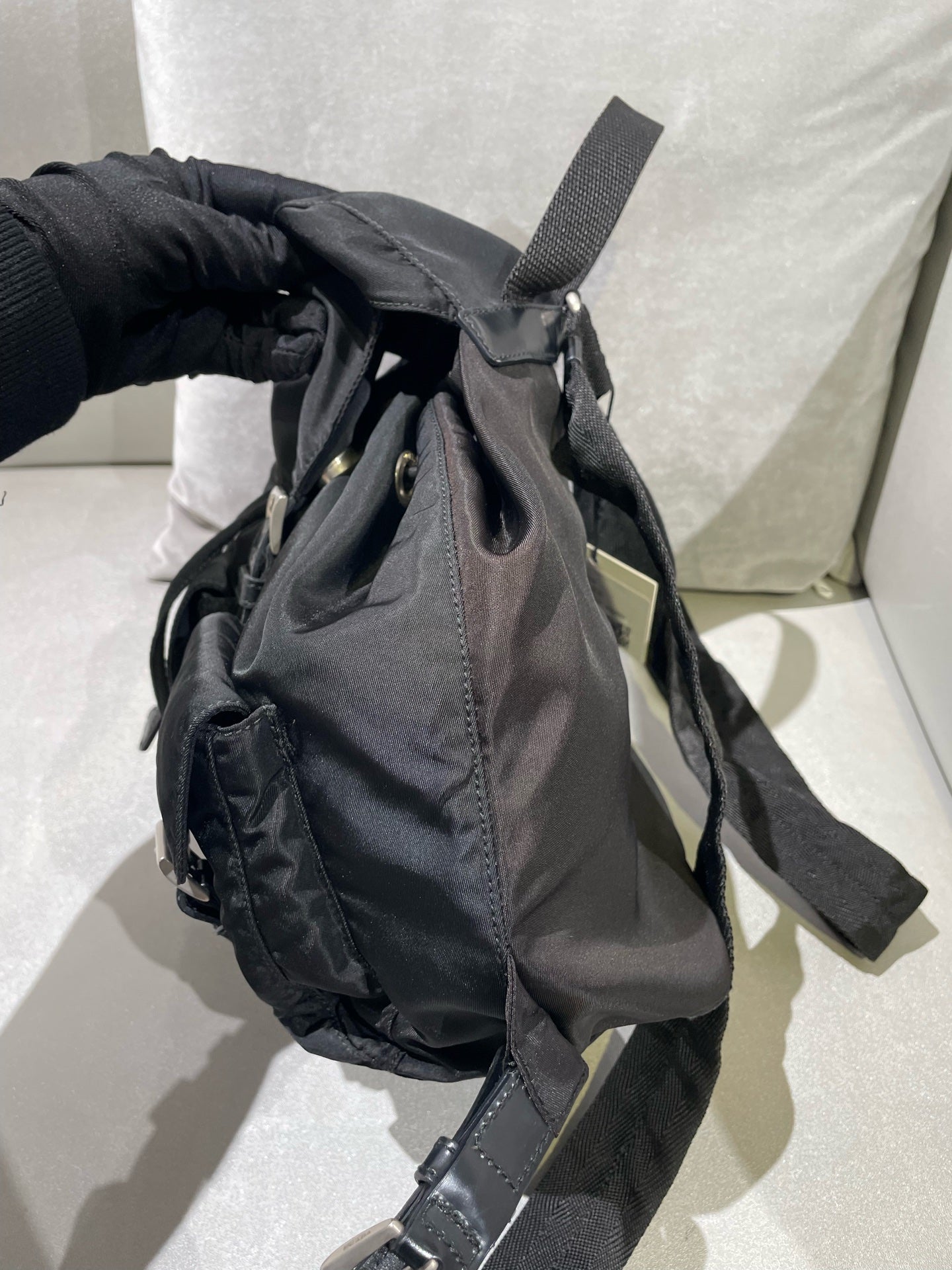 Prada Cordura Black Backpack 1BZ677_RV44_F0002_V_OOO