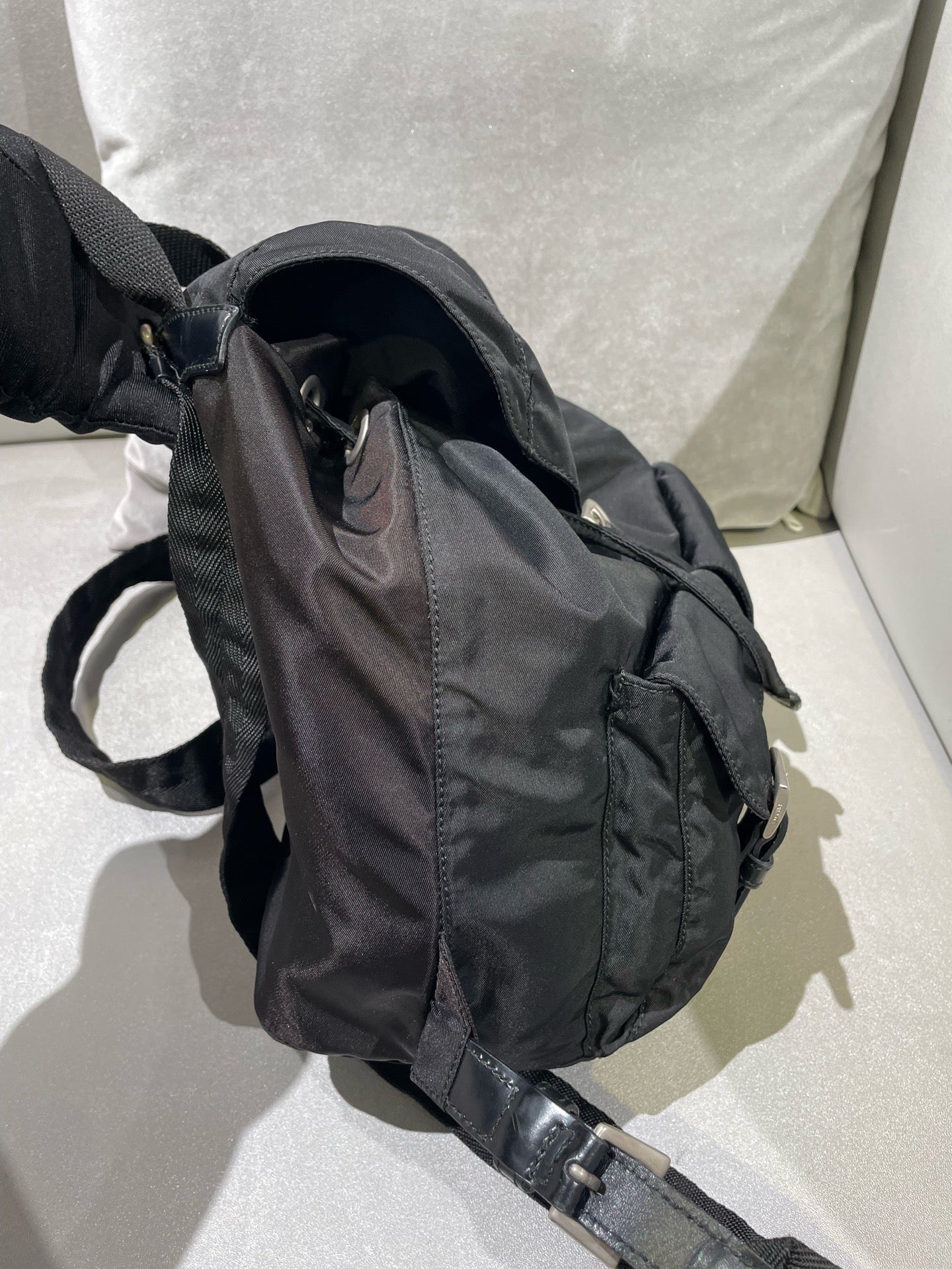 Prada Cordura Black Backpack 1BZ677_RV44_F0002_V_OOO