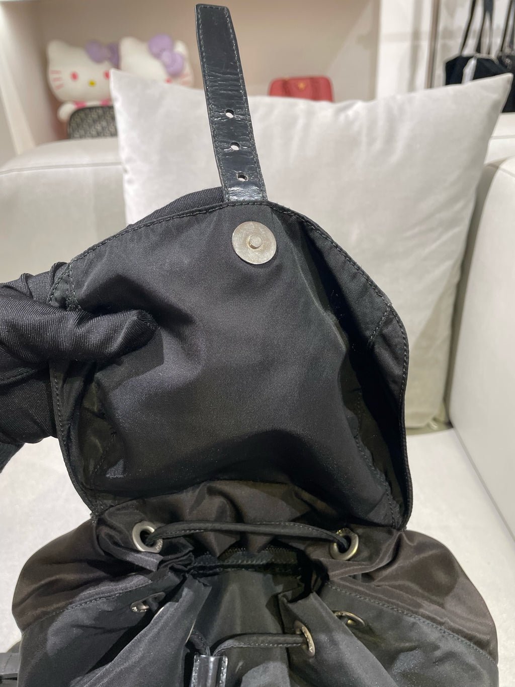Prada Cordura Black Backpack 1BZ677_RV44_F0002_V_OOO