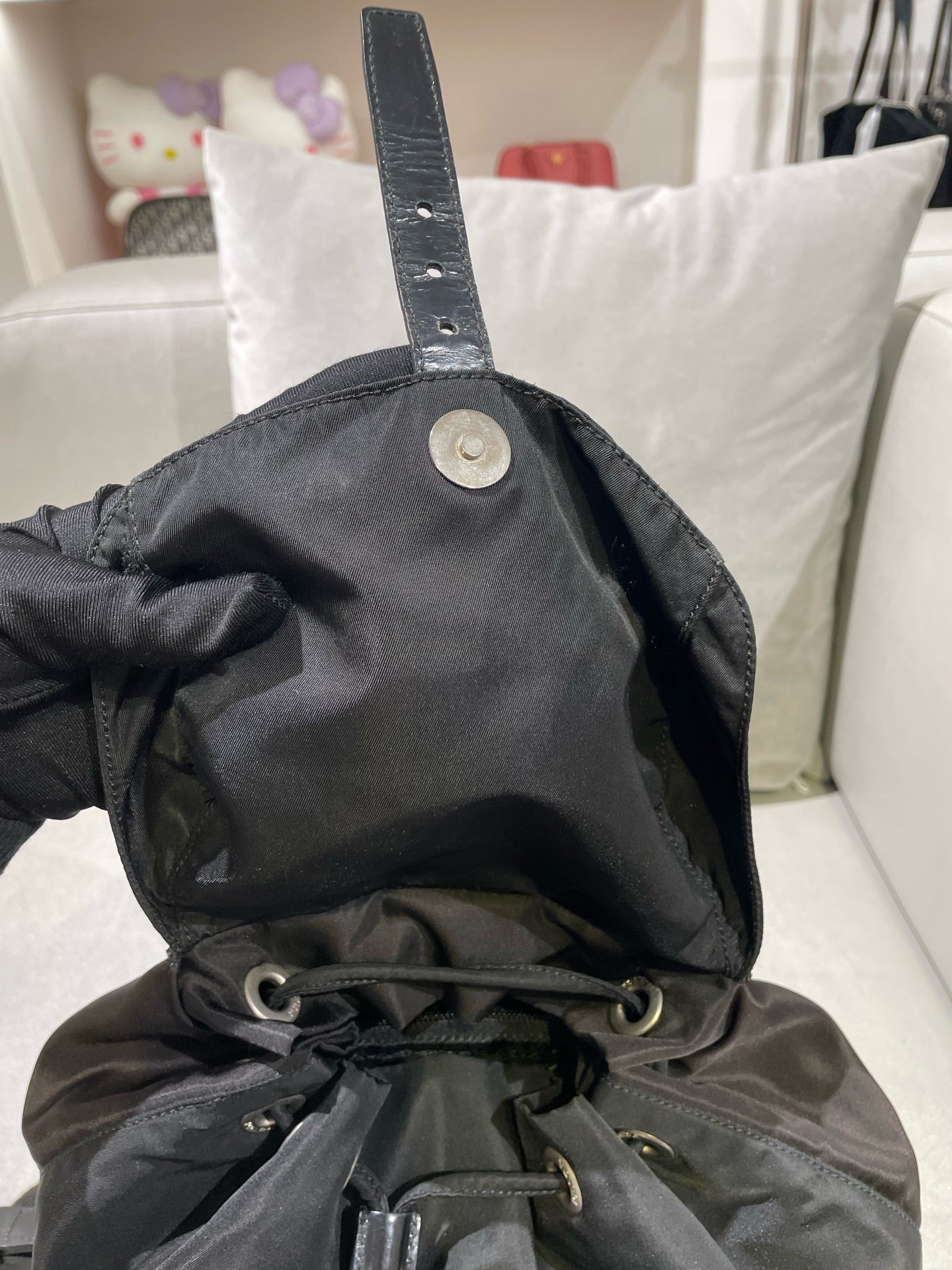Prada Cordura Black Backpack 1BZ677_RV44_F0002_V_OOO