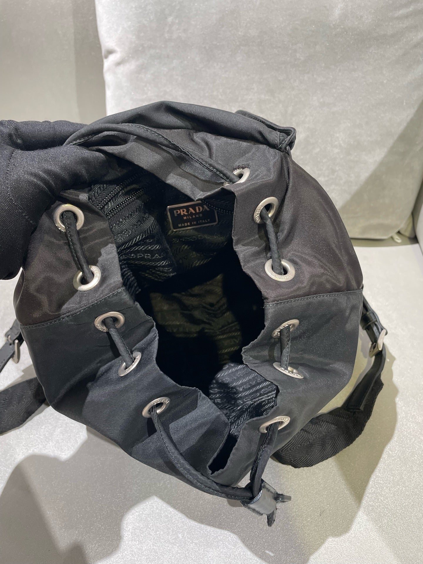 Prada Cordura Black Backpack 1BZ677_RV44_F0002_V_OOO