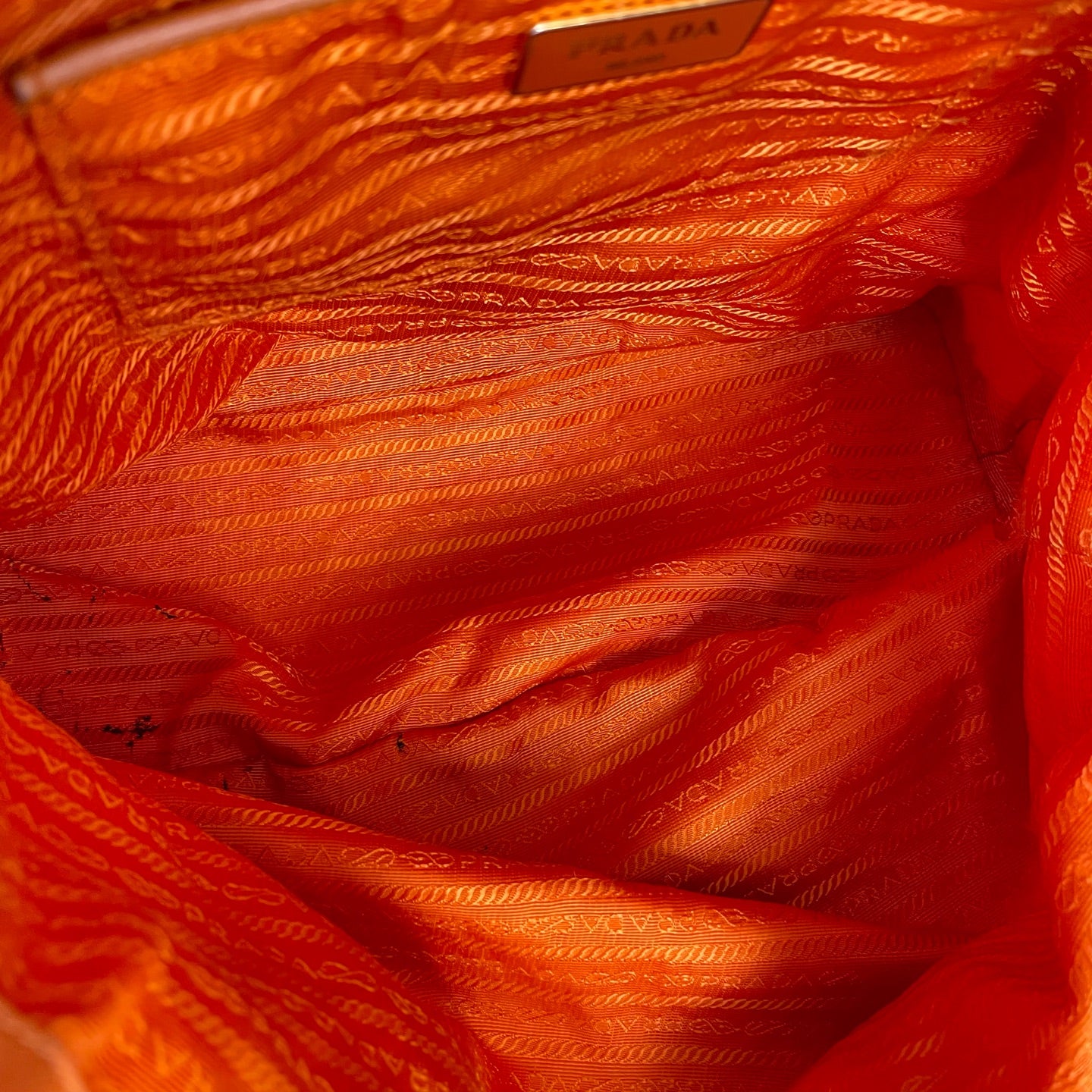 Prada Cordura Orange Tote