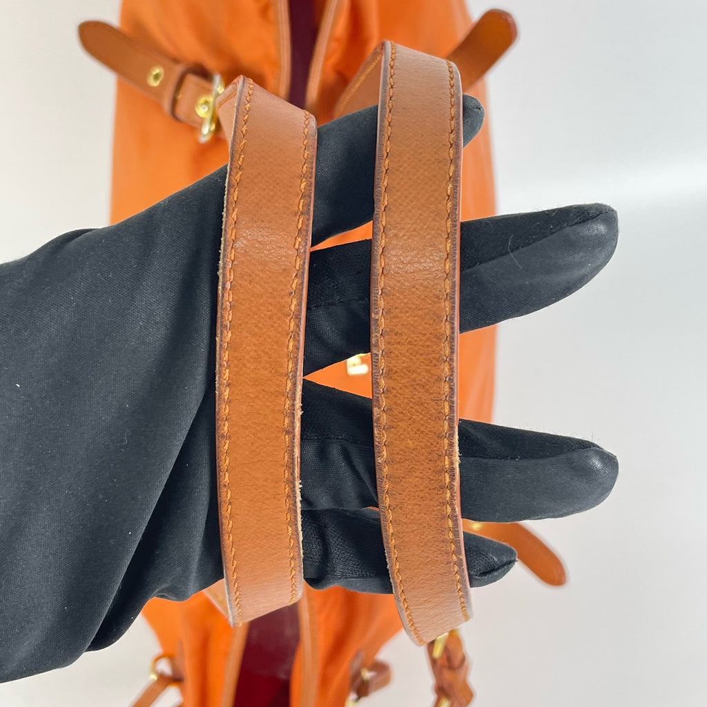 Prada Cordura Orange Tote