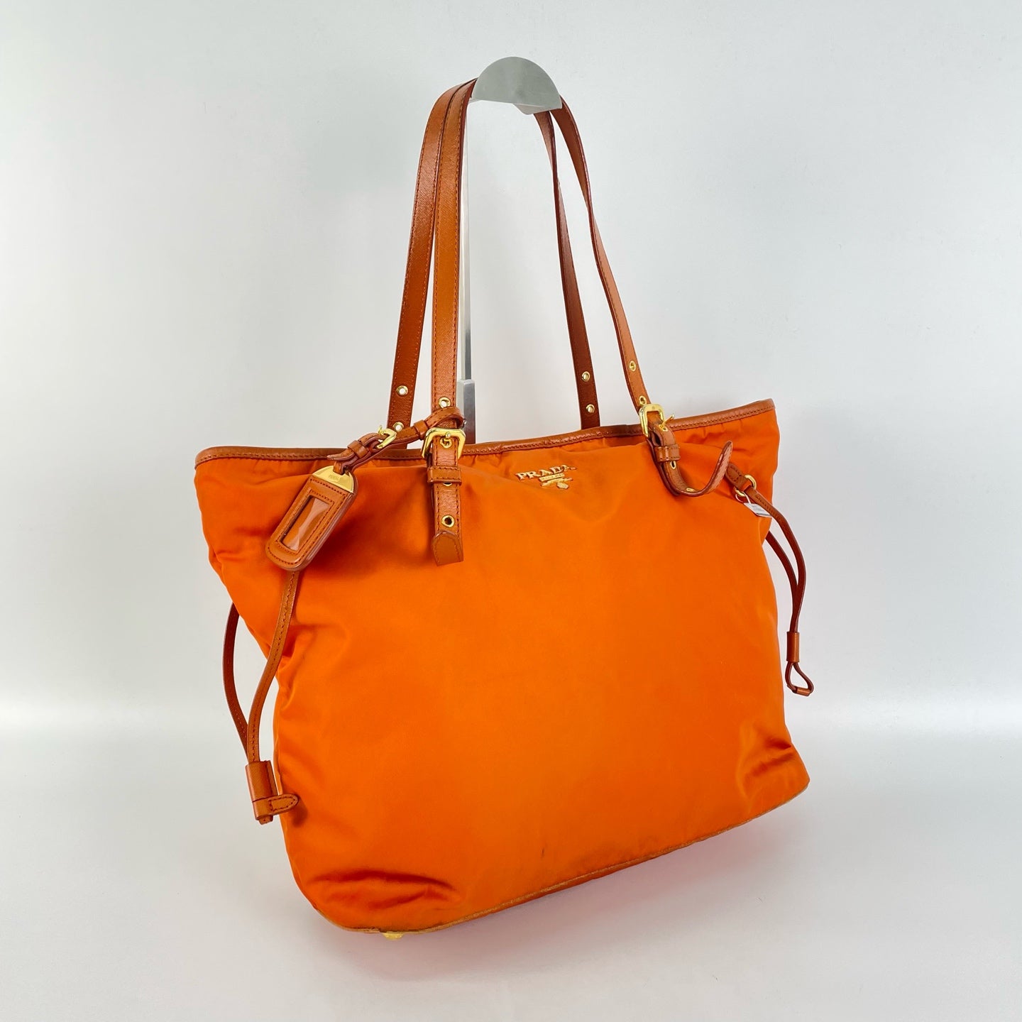 Prada Cordura Orange Tote