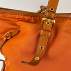 Prada Cordura Orange Tote