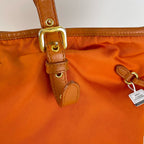 Prada Cordura Orange Tote