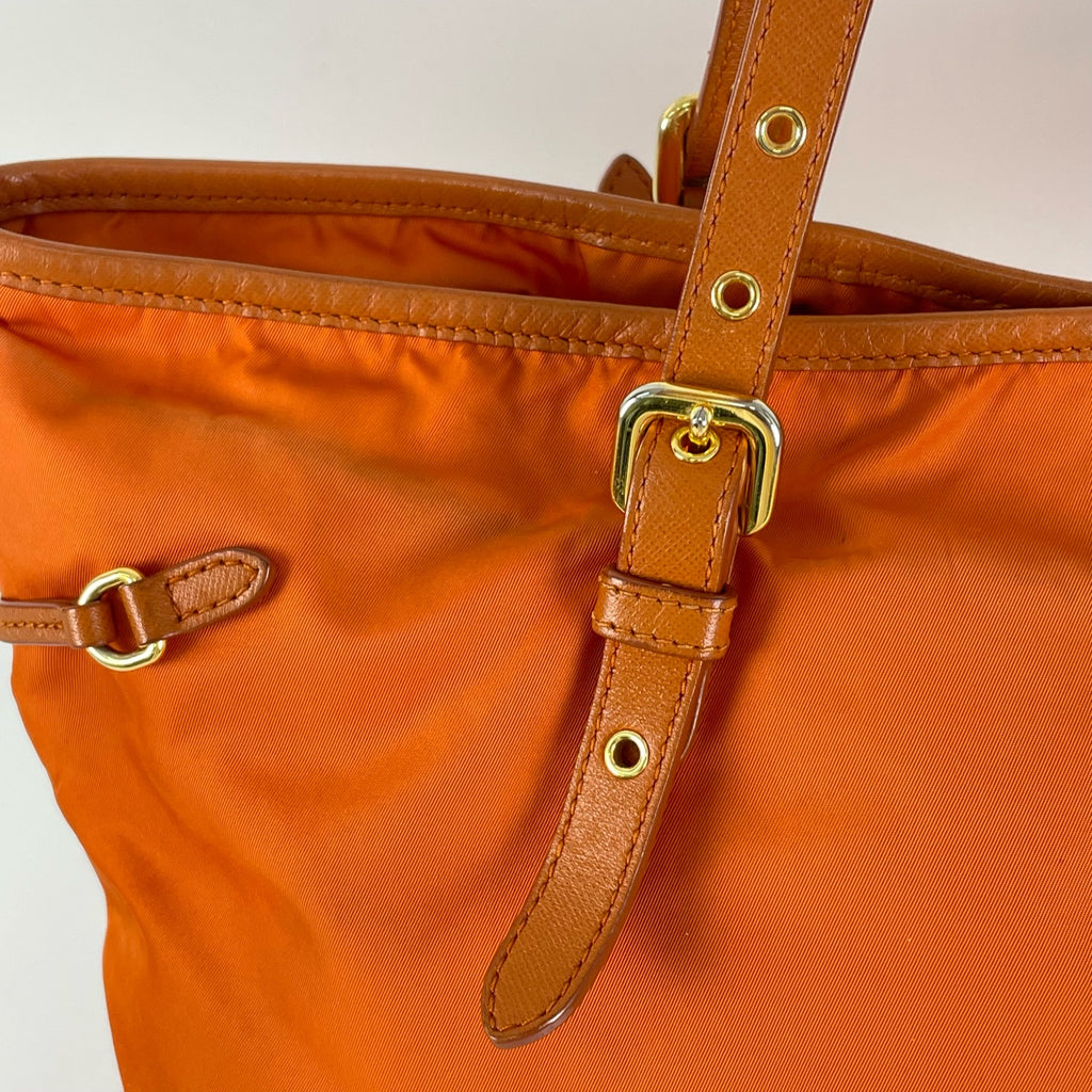 Prada Cordura Orange Tote