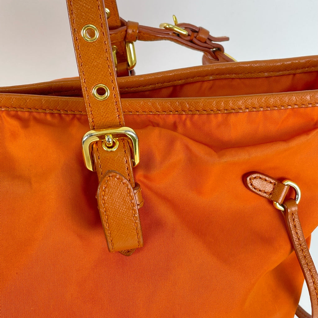 Prada Cordura Orange Tote
