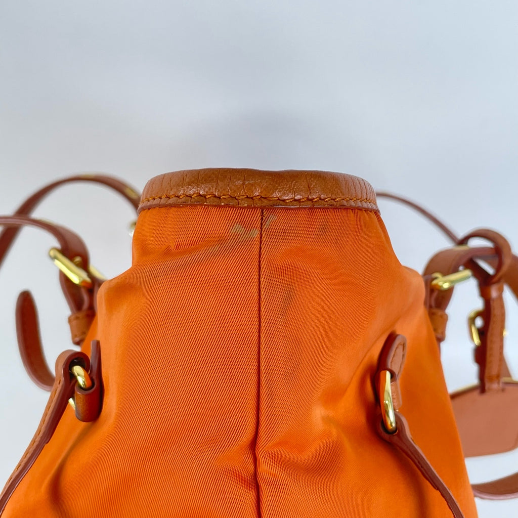 Prada Cordura Orange Tote