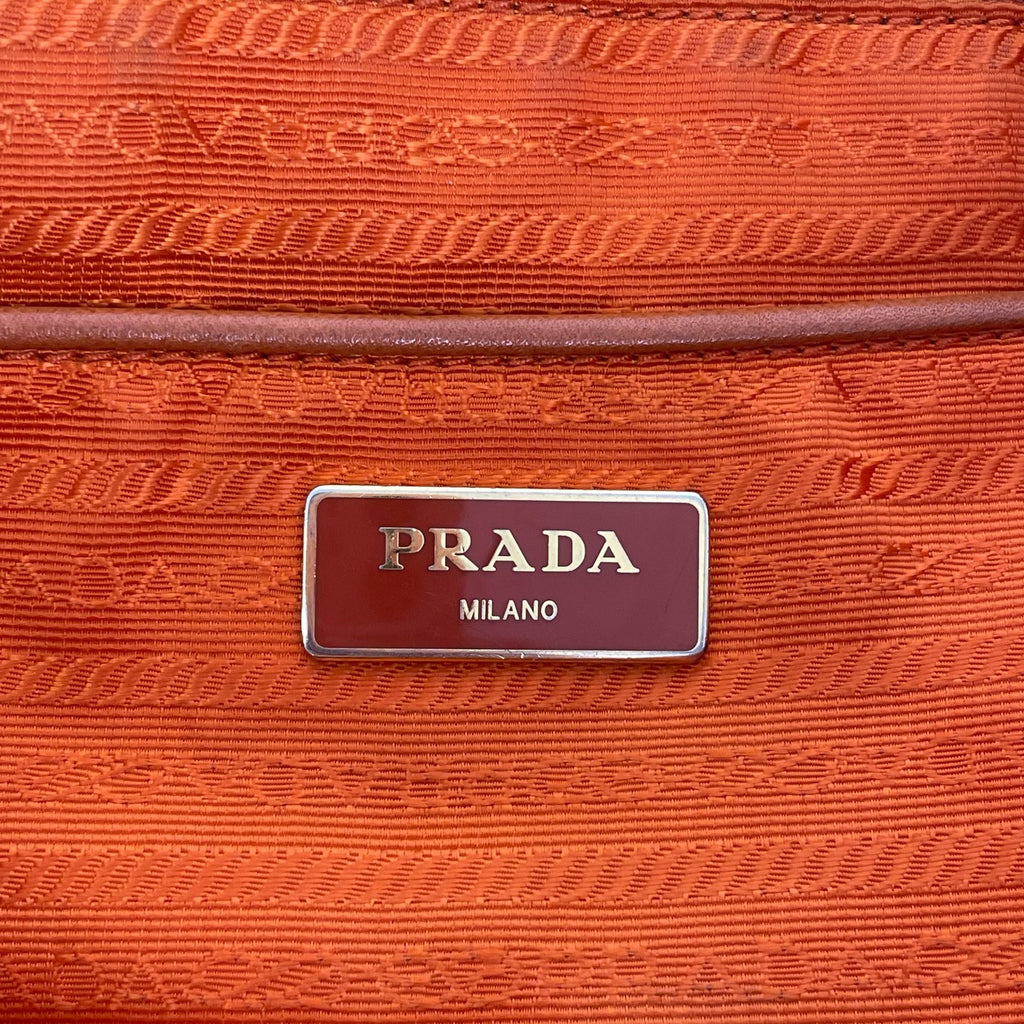 Prada Cordura Orange Tote