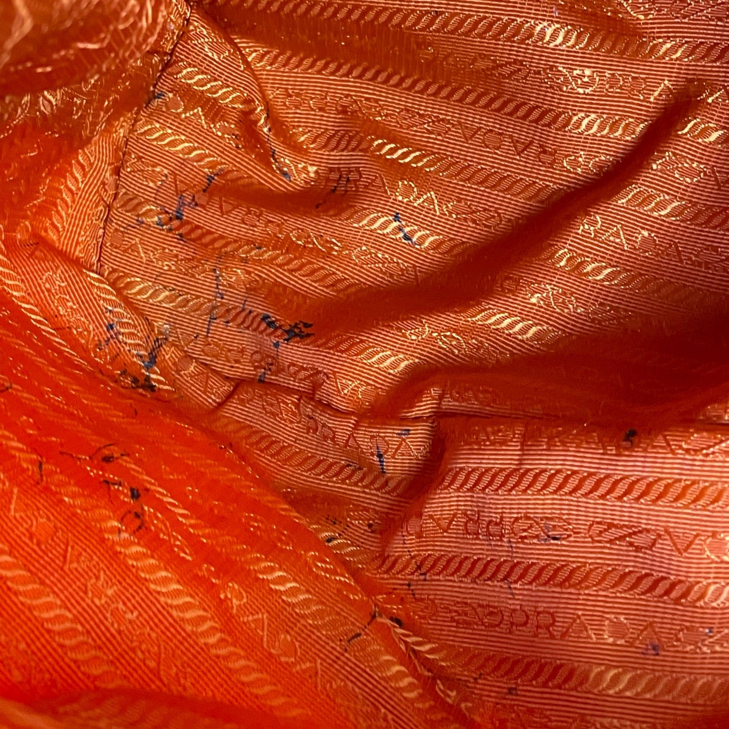 Prada Cordura Orange Tote