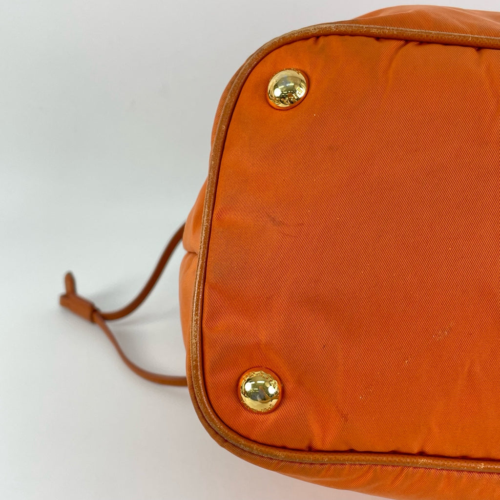 Prada Cordura Orange Tote
