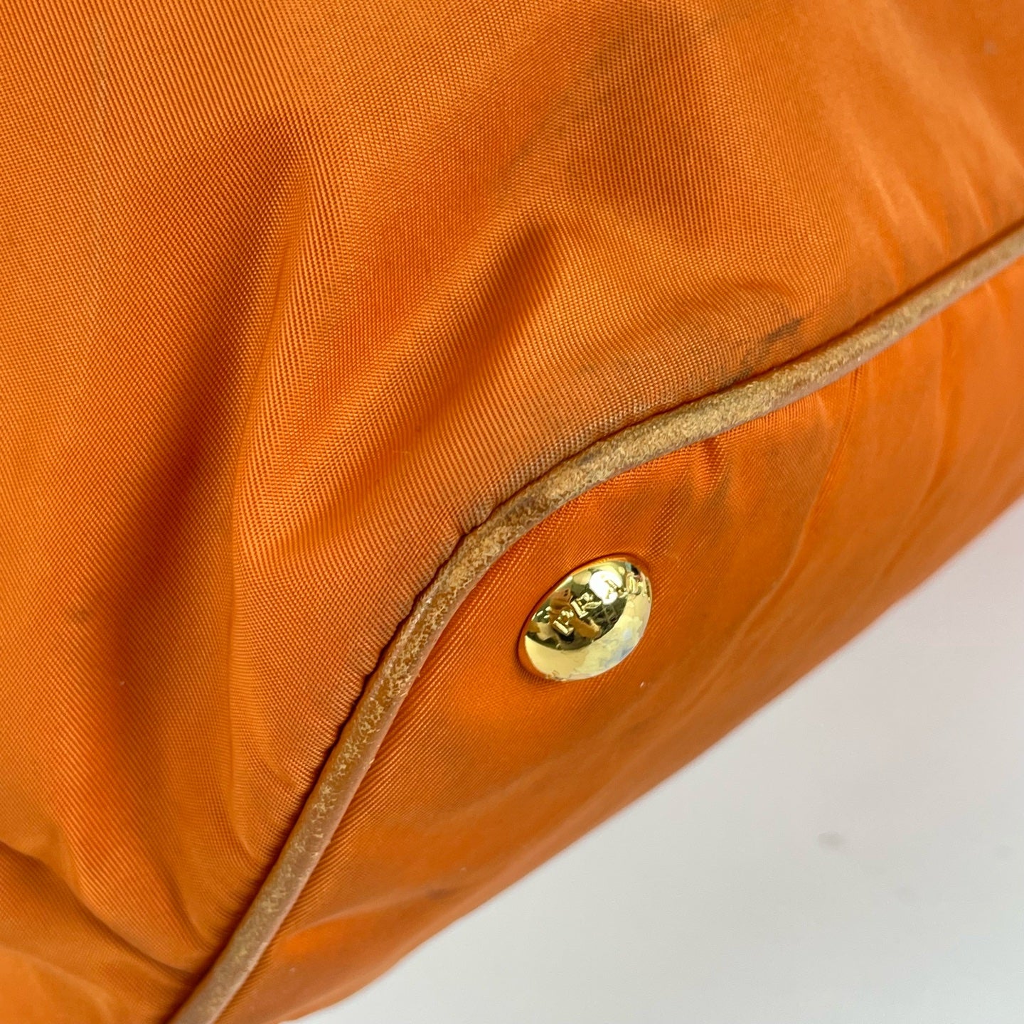 Prada Cordura Orange Tote