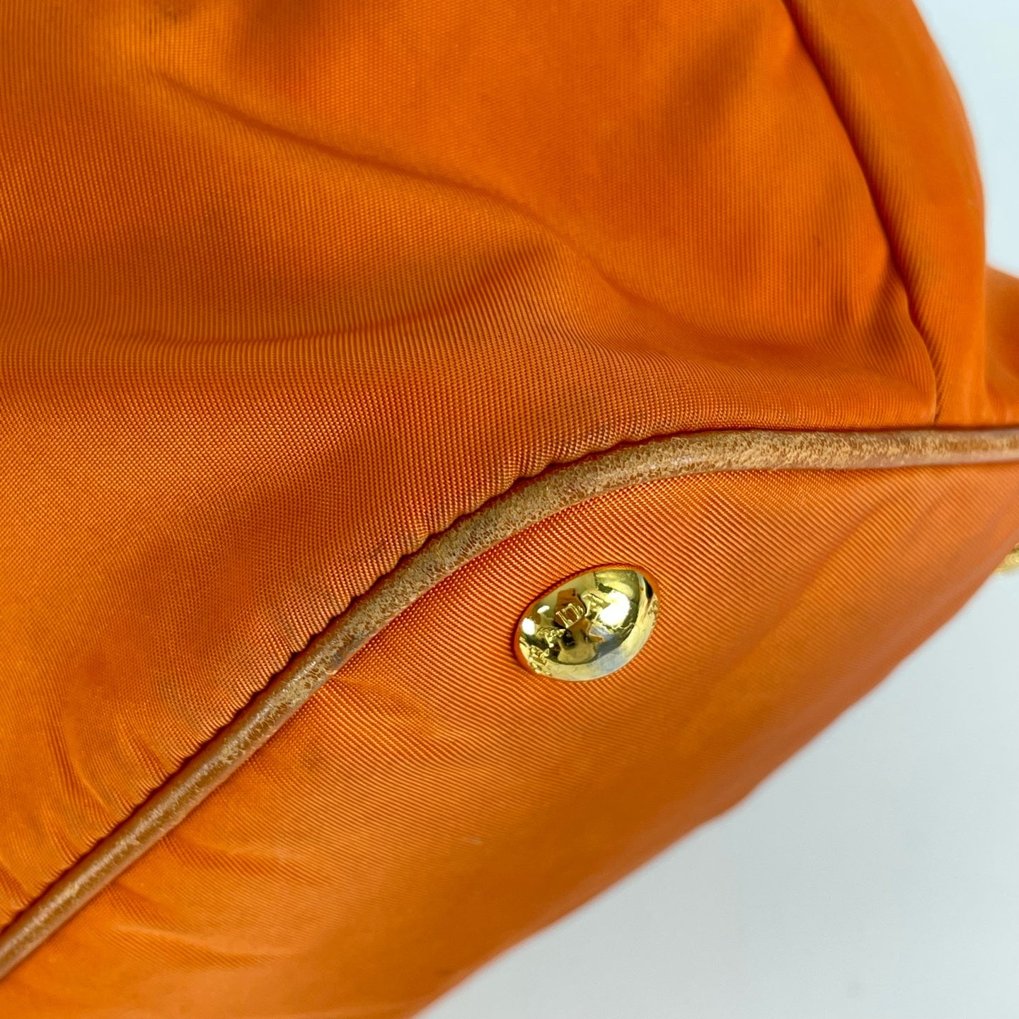 Prada Cordura Orange Tote