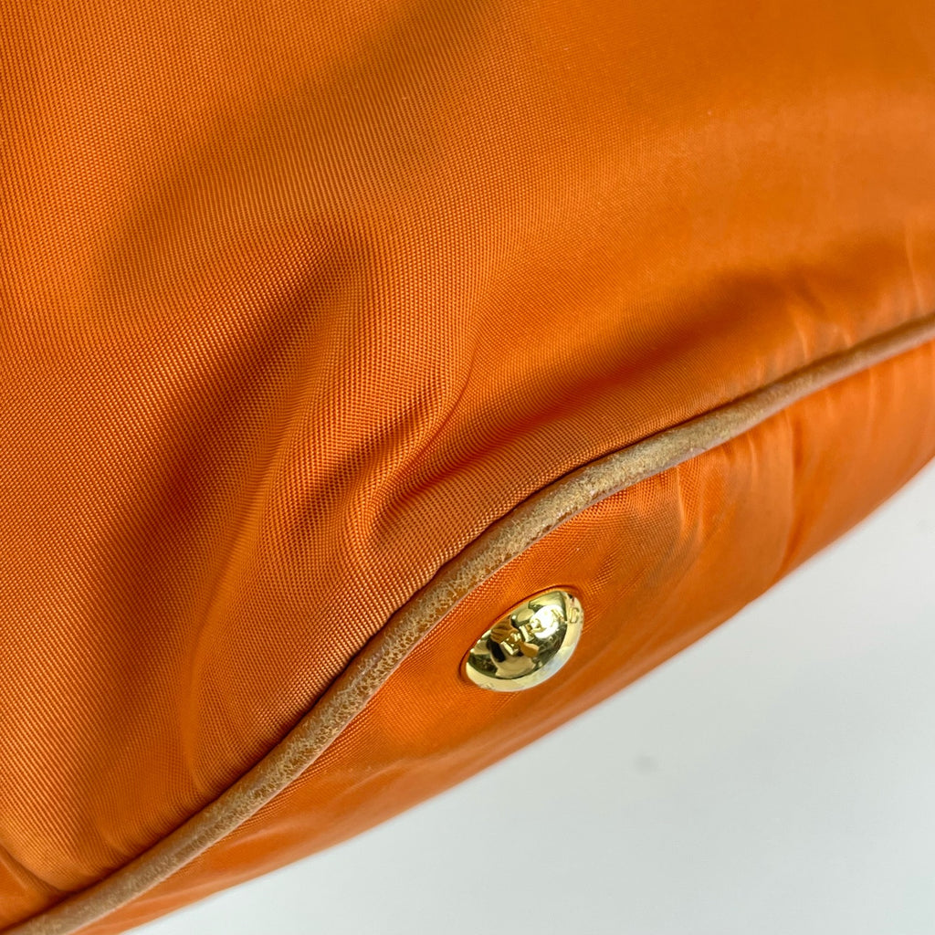 Prada Cordura Orange Tote