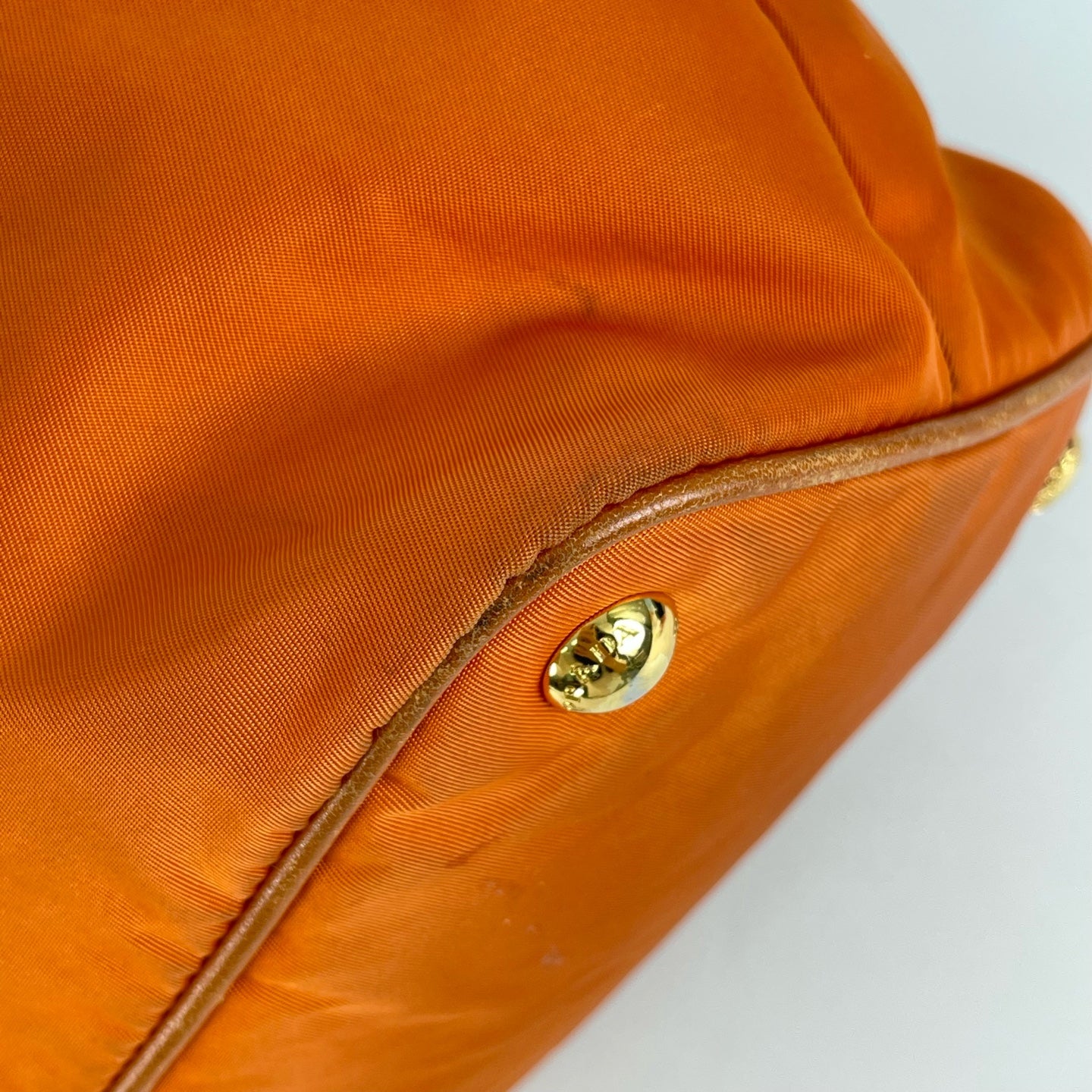 Prada Cordura Orange Tote