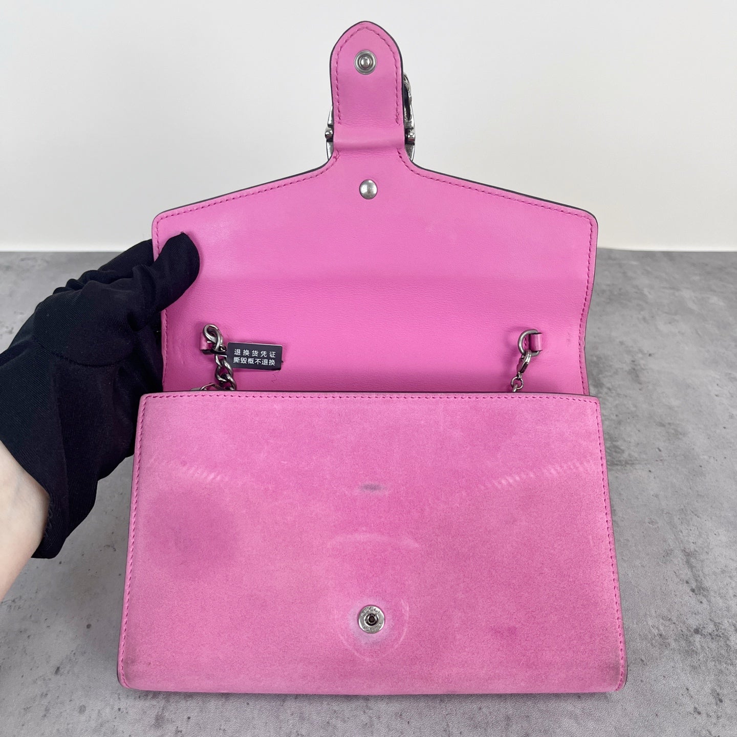 Gucci Alcantara Pink