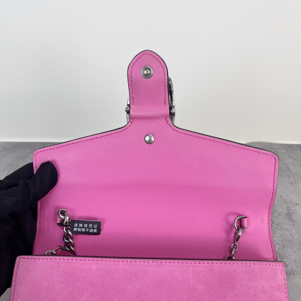 Gucci Alcantara Pink