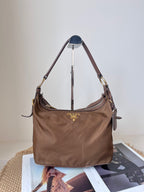Prada Cordura Brown Shoulder Bag
