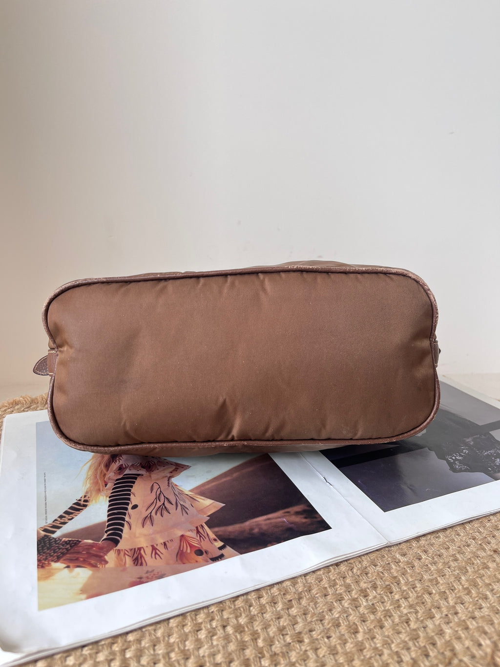 Prada Cordura Brown Shoulder Bag
