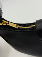 Celine AVA TRIOMPHE smooth cowhide leather handbag Black 114493DGQ.38NO